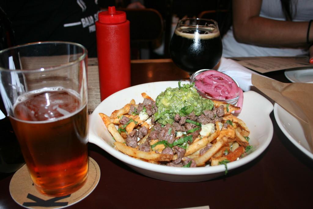 Karl Strauss' carne asada fries. Michelle Moran, City Times.