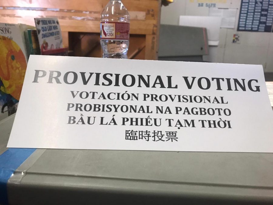 Voters can vote provisionally at any area polling place, which means a voter votes outside their home precinct. Photo by Jonny Rico, City Times.