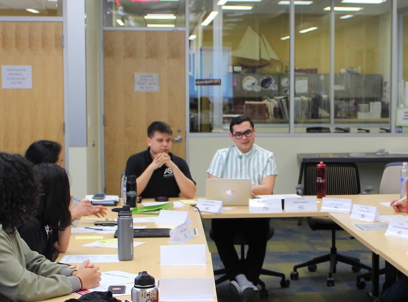 City College students Sebastian Dunne and Andrew Leal