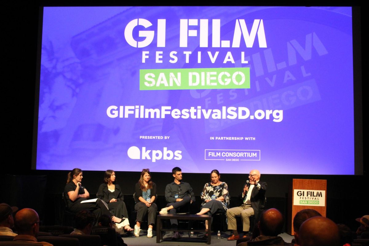 Panelists answer questions following their documentary film showing at the MOPA theatre in Balboa Park San Diego, part of the three day GI Film Festival on Friday, May 8, 2025. Photo By: David J. Bohnet/ City Times Media